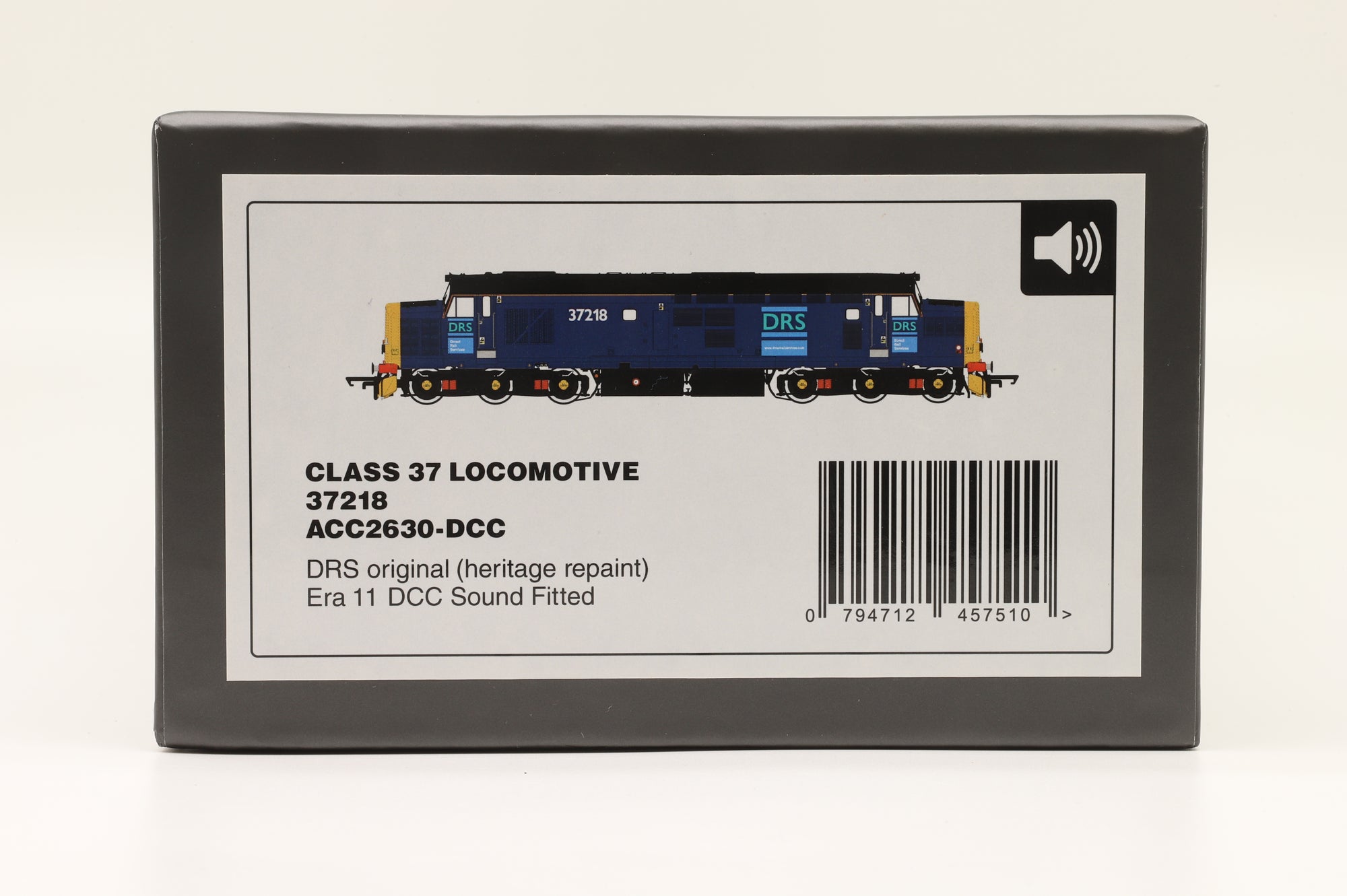 Accurascale OO ACC2630-DCC Class 37 '37218' DRS Original Heritage Repaint, DCC Sound