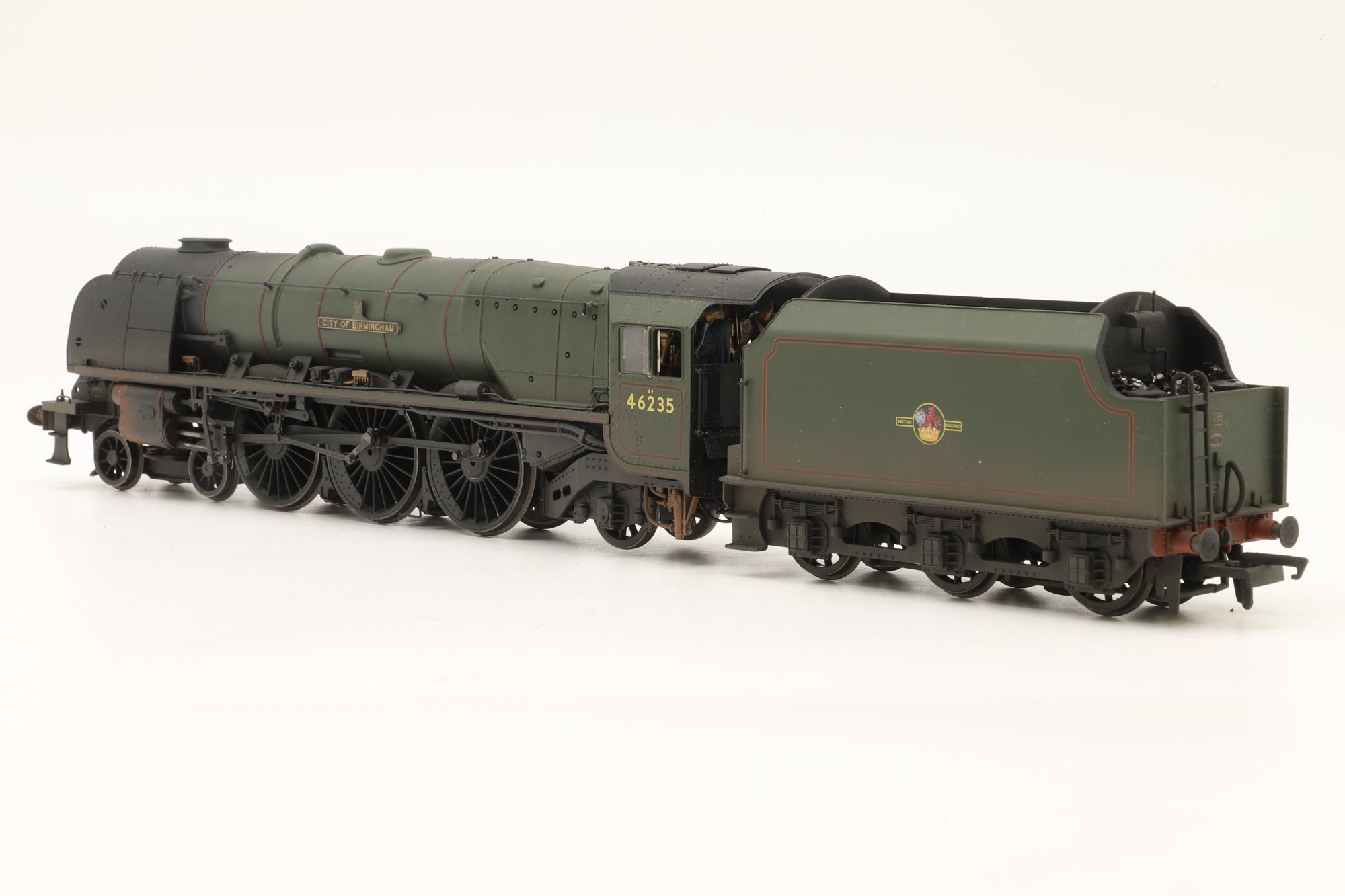 Hornby OO R3509TTS Princess Coronation Class '46235' 'City Of Birmingham' BR Lined Green L/C Weathered DCC Sound