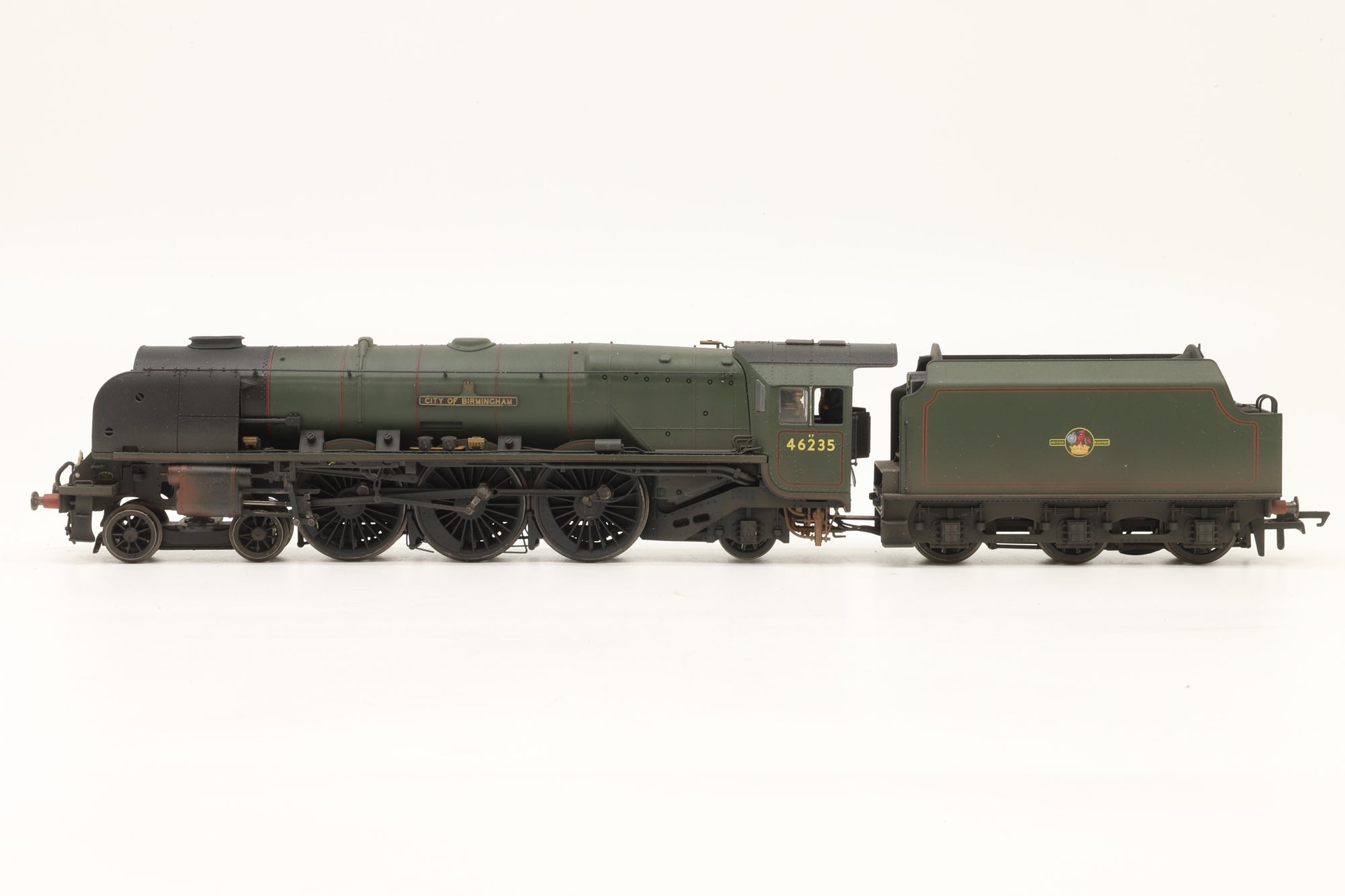 Hornby OO R3509TTS Princess Coronation Class '46235' 'City Of Birmingham' BR Lined Green L/C Weathered DCC Sound