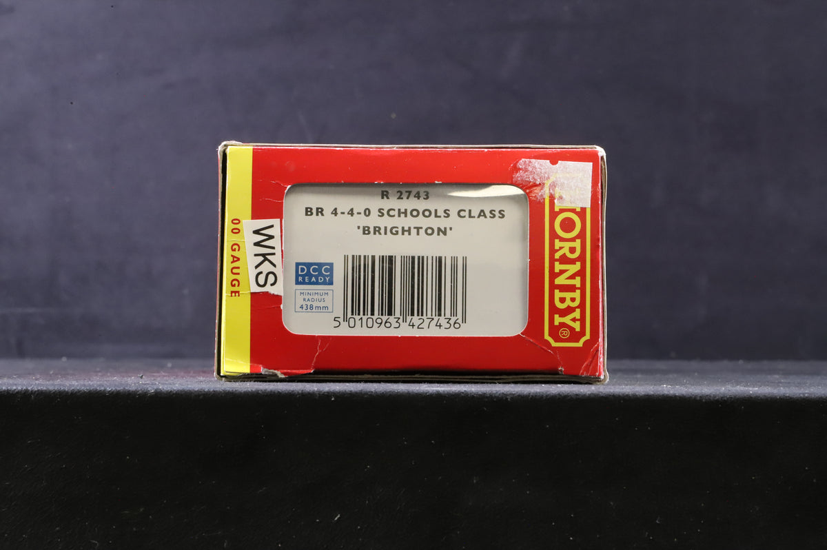 WORKSHOP Hornby OO R2743 Schools Class 30915 &#39;Brighton&#39; in Lined BR Green w/ Late Crests