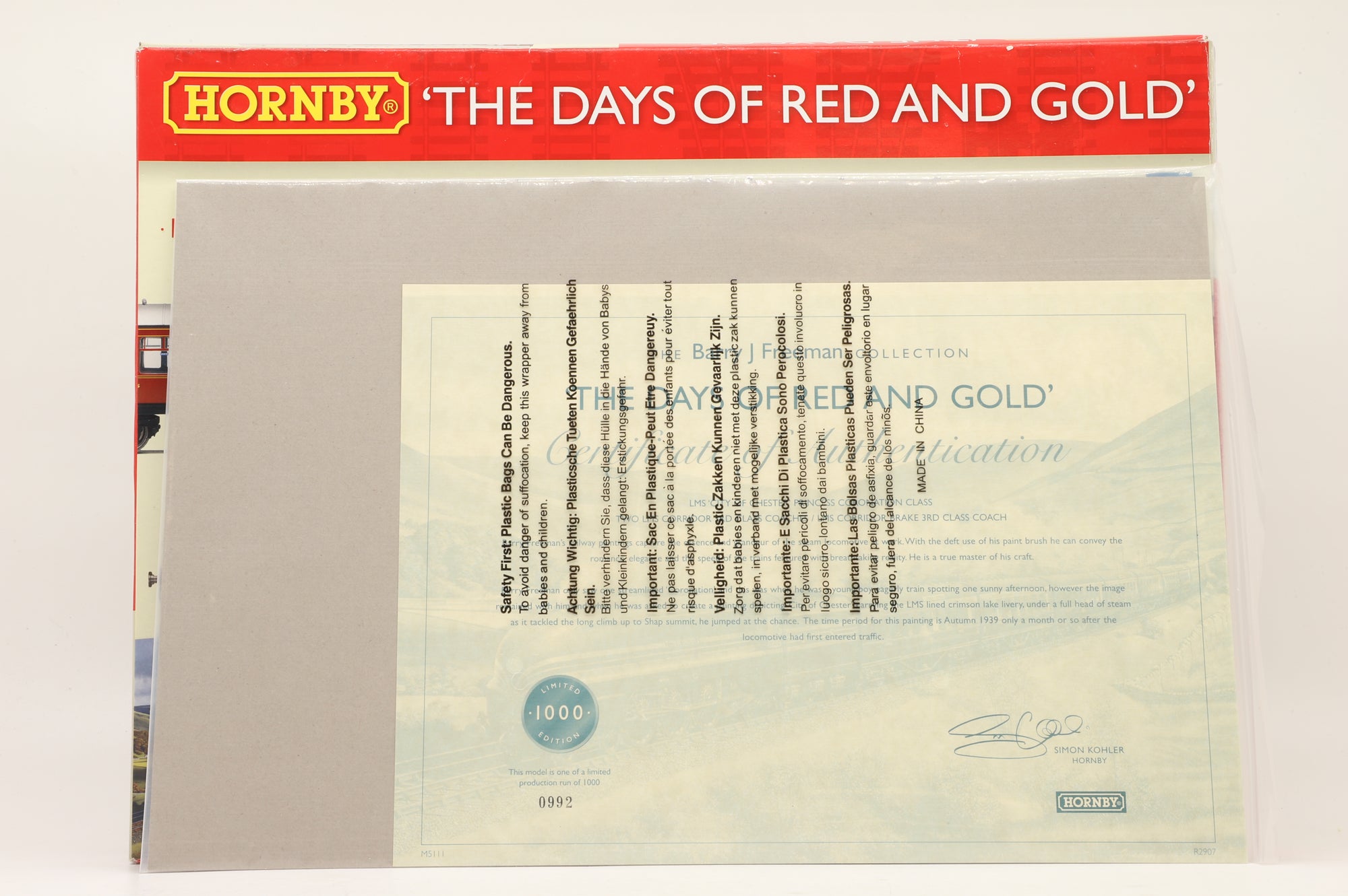 Hornby OO R2907 'The Days of Red and Gold' Train Pack, Ltd Ed 992/1000