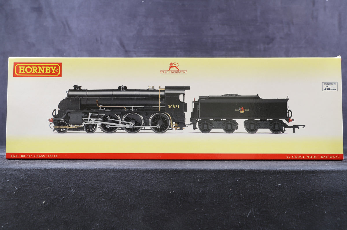 Hornby OO R3413 S15 Class &#39;30831&#39; BR Plain Black L/C