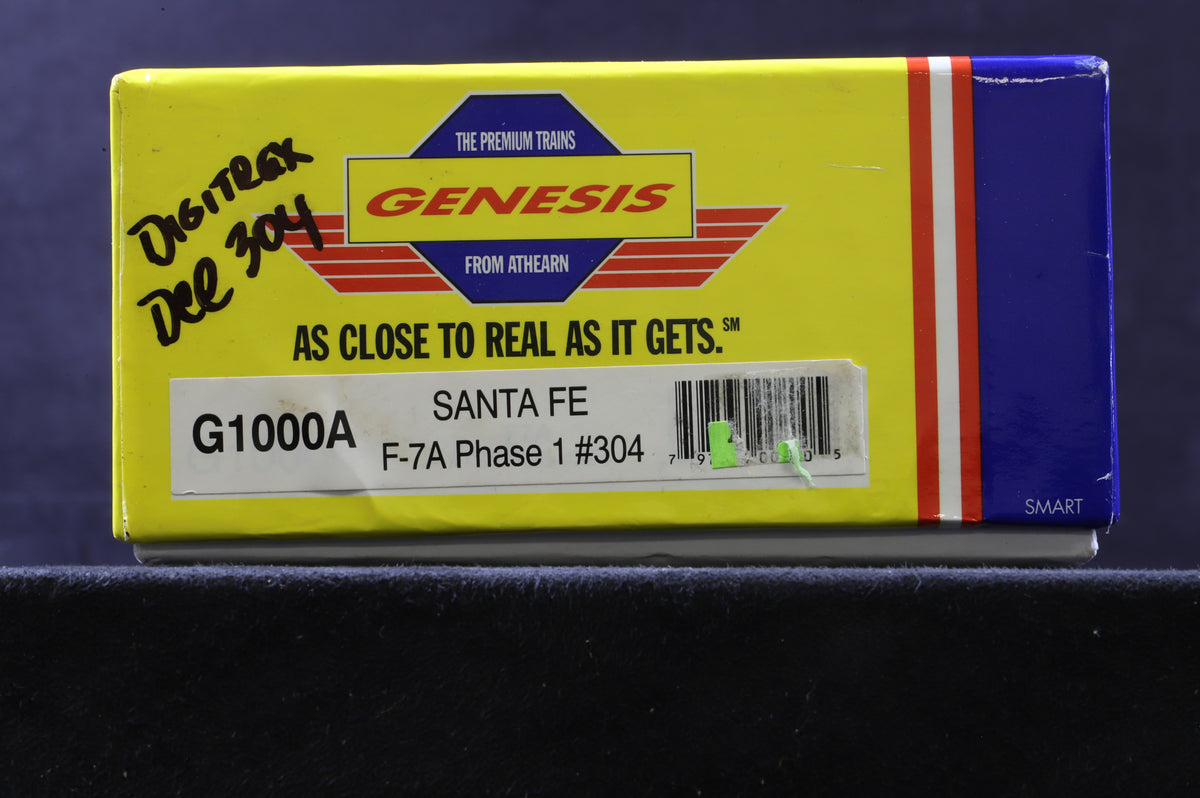 Athearn Genesis HO G1000A F-7A Phase 1 No.304 in Santa Fe Livery - DCC Sound