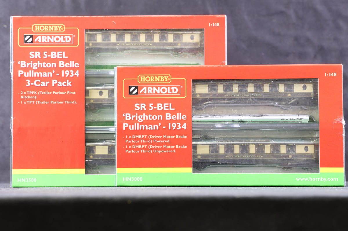 Arnold N HN3003 SR 5-BEL Brighton Belle Pullman 5 Car Train Pack (1934)