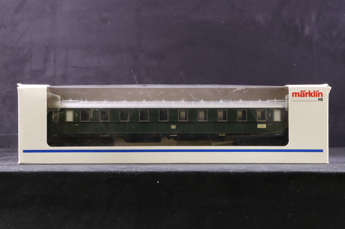 Marklin HO Rake Of 5 Green DB Coaches Inc. 4275, 4276x2, 42787 &amp; 4278