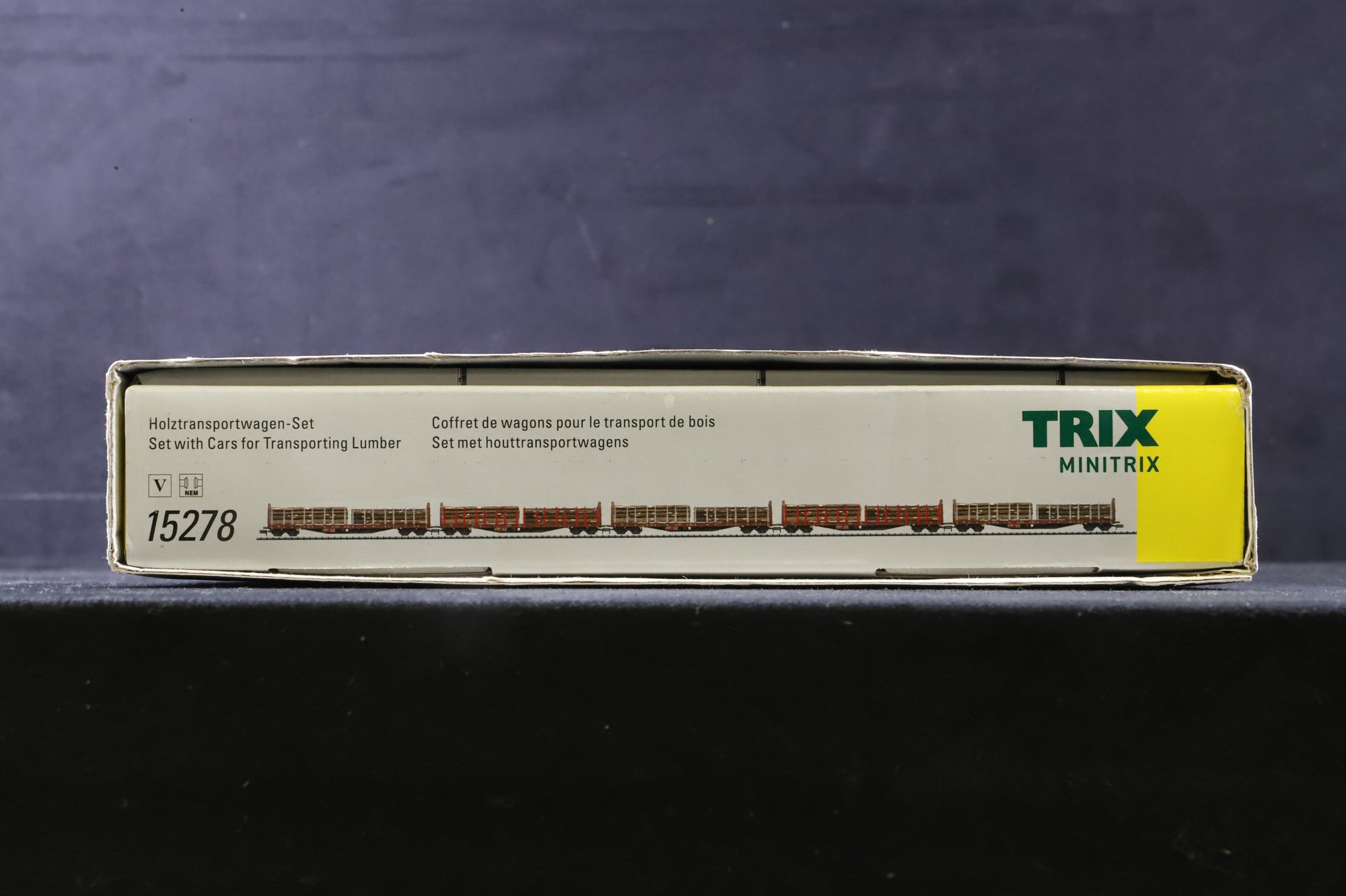 Trix Minitrix N 15278 Pack Of 5 Lumber Wagons