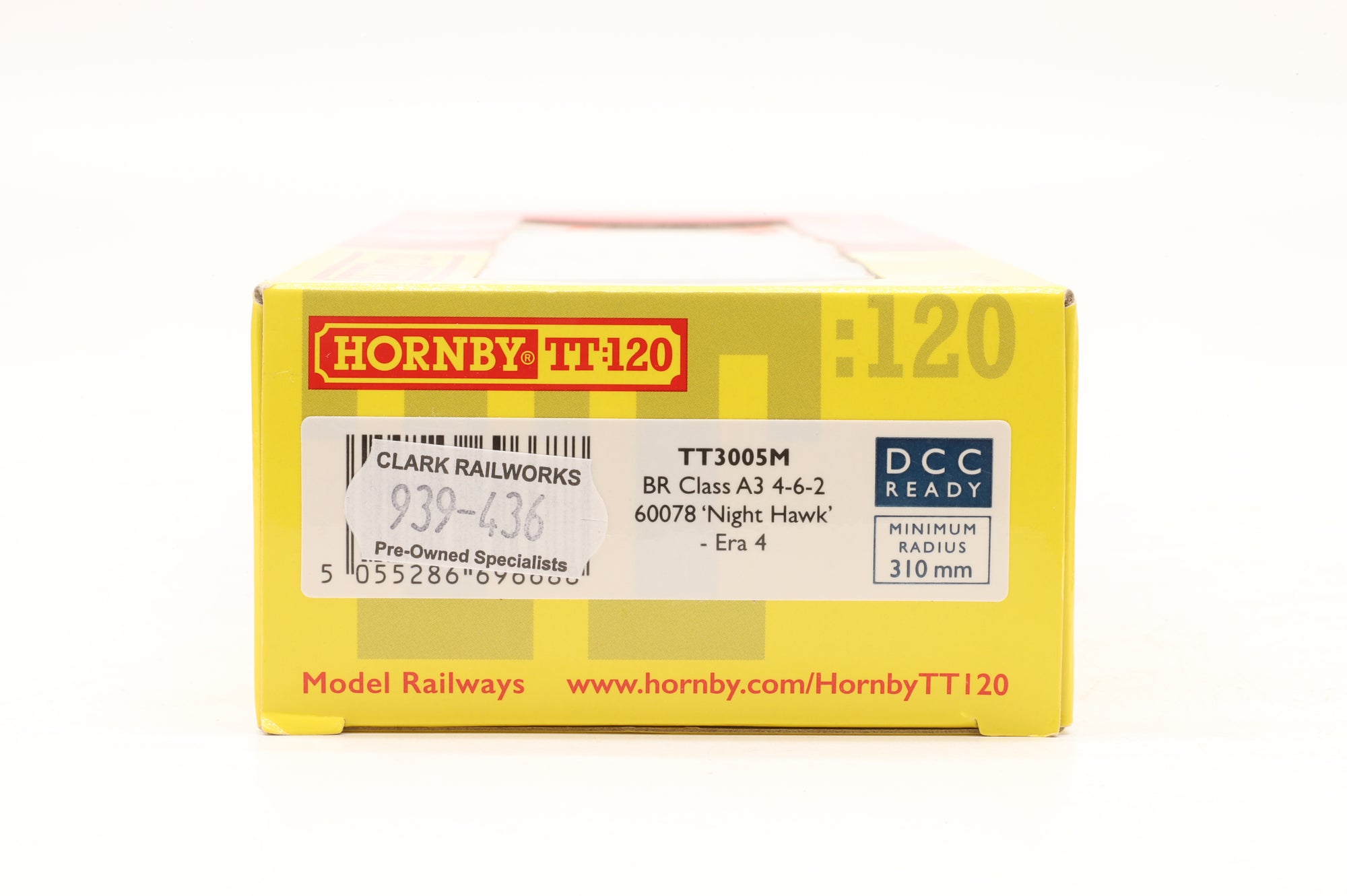 Hornby TT TT3005M BR Class A3 4-6-2 60078 'Night Hawk' Era 4, DCC Sound