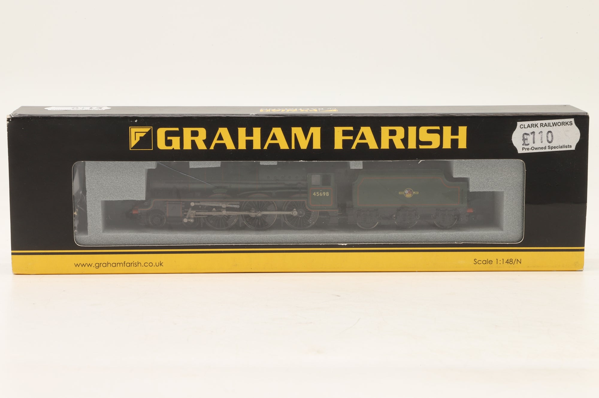 Graham Farish N 372-478 Jubilee Class '45698' 'Mars' BR Lined Green Late Crest