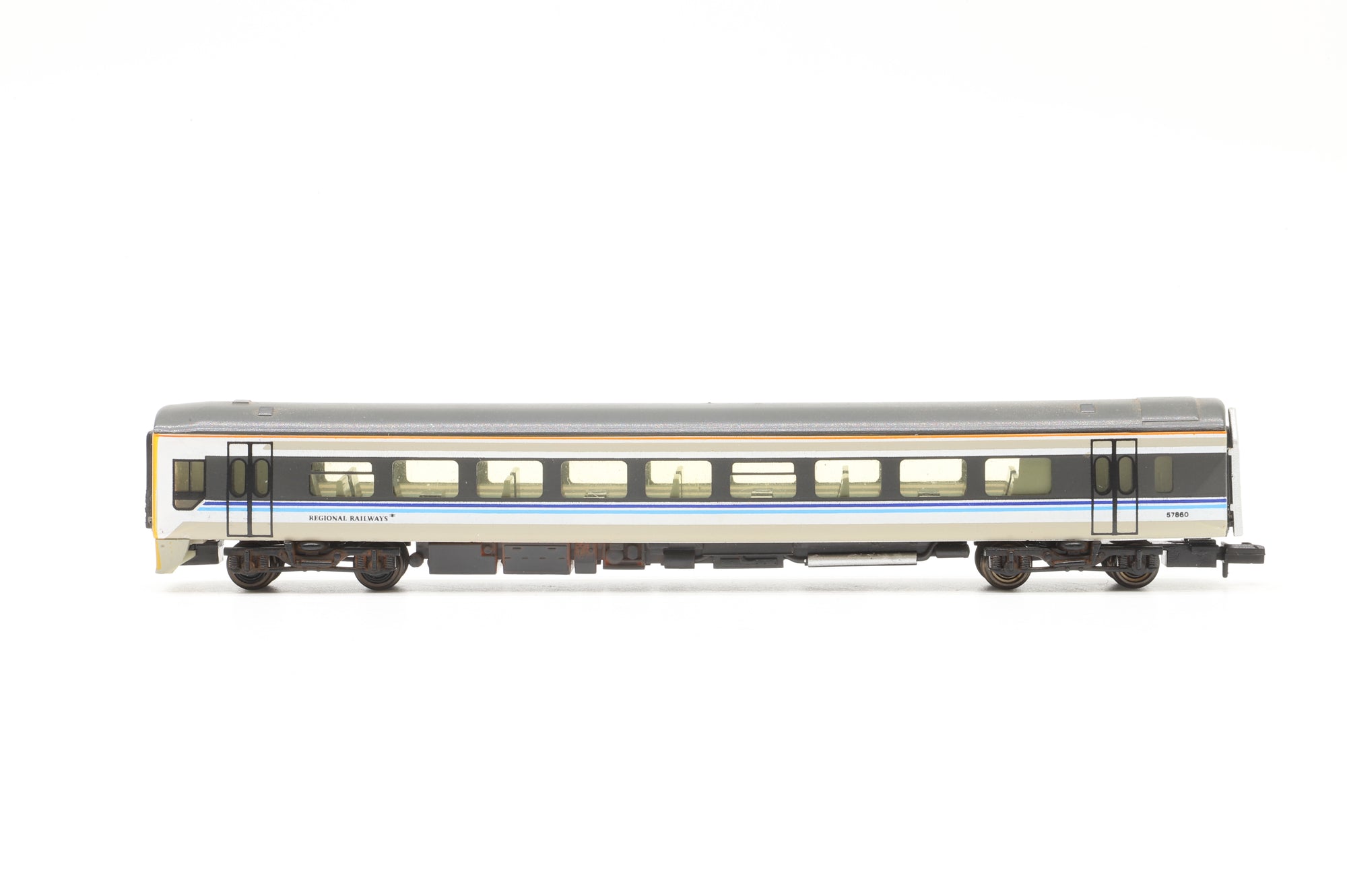 Graham Farish N 0887/8707 2x Class 158 2-Car DMU Sets in BR Regional Livery - Weathered