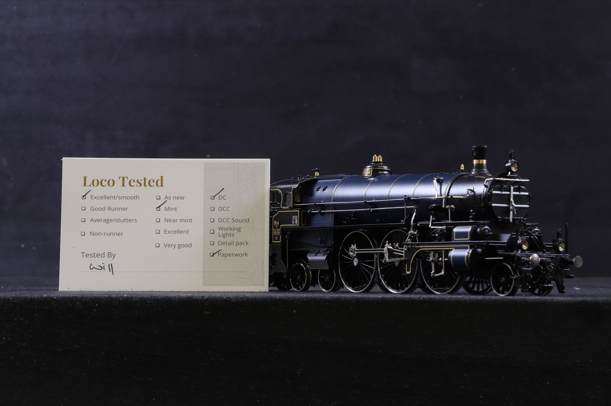 Micro-Metakit HO Brass 07802H Royal Austrian Class 210 Blue/Black Livery, Ltd Ed. 009/100