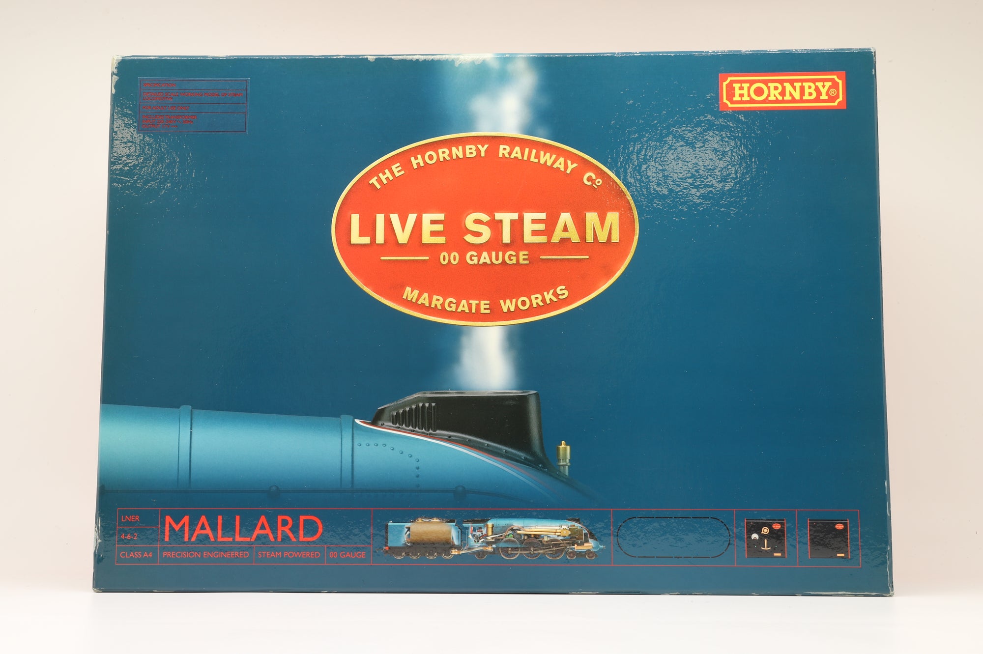 Hornby OO R1041 Class A4 4468 'Mallard' in LNER Garter Blue - LIVE STEAM
