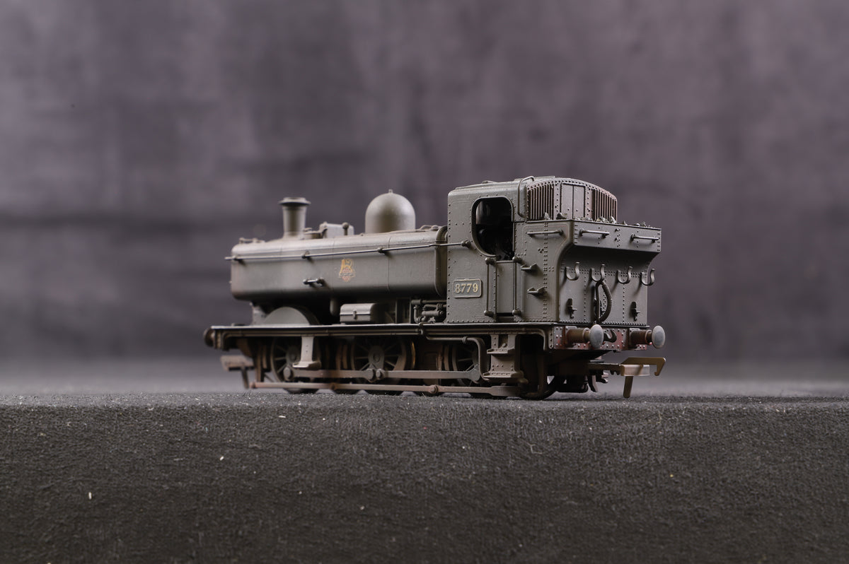 Bachmann OO 32-201 8750 Pannier Tank &#39;8779&#39; BR Black E/C Renumbered &amp; Weathered