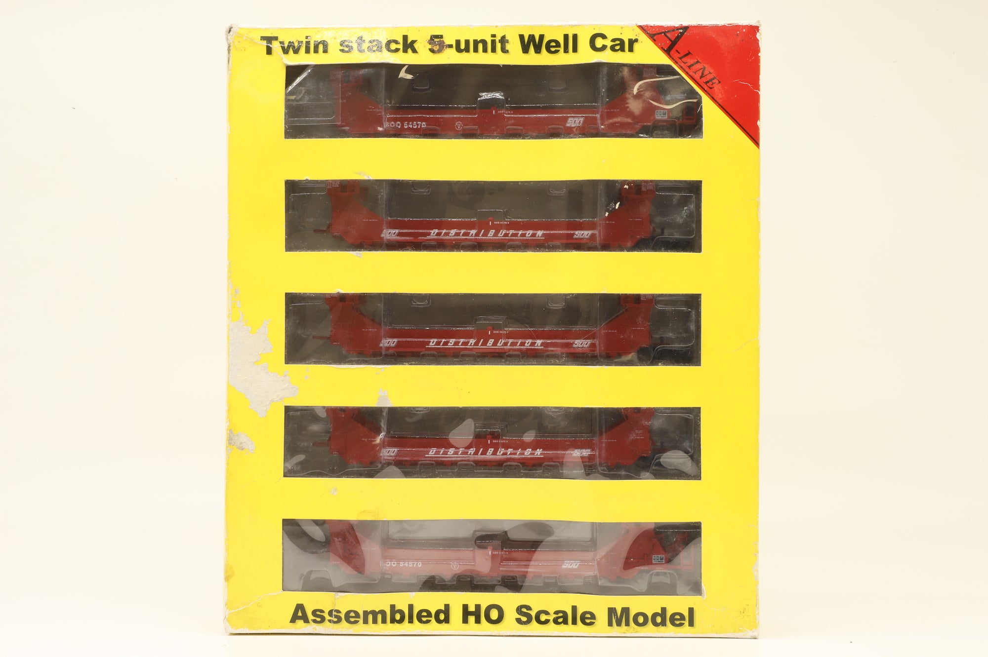 InterMountain Railway Co./A-Line HO 47607-02 SOO Line Twin Stack 5-Unit Well Car Pack
