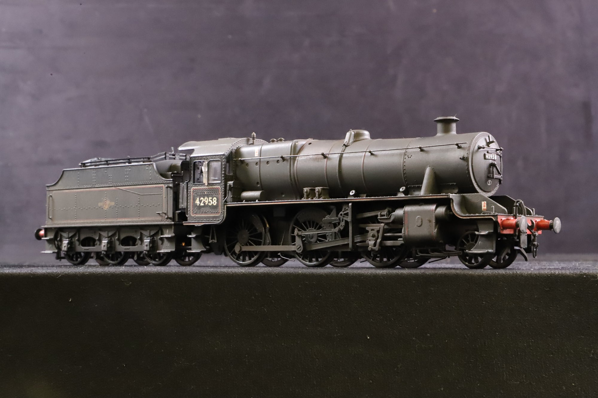 Bachmann OO Stanier Mogul '42958' BR Lined Black L/C Renumbered & Weathered