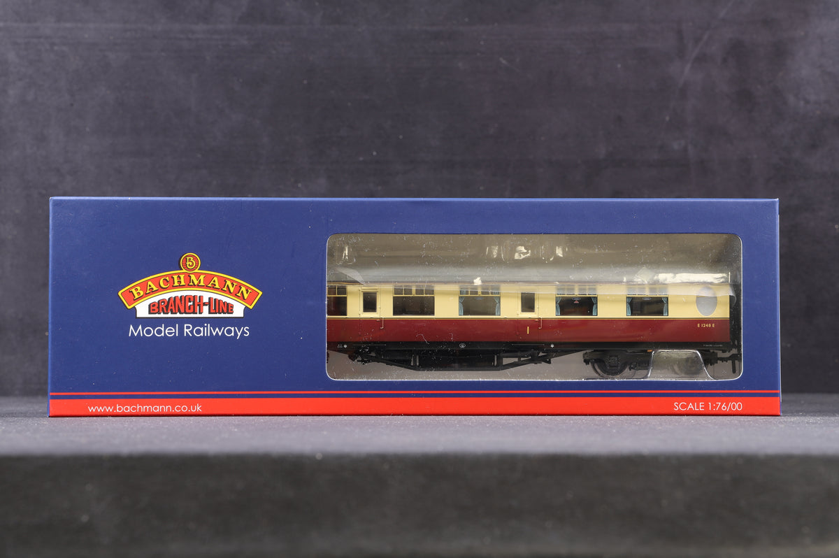 Bachmann OO Rake Of 3 Thompson BR Crimson &amp; Cream Coaches Inc. 34-411, 34-436 &amp; 34-461