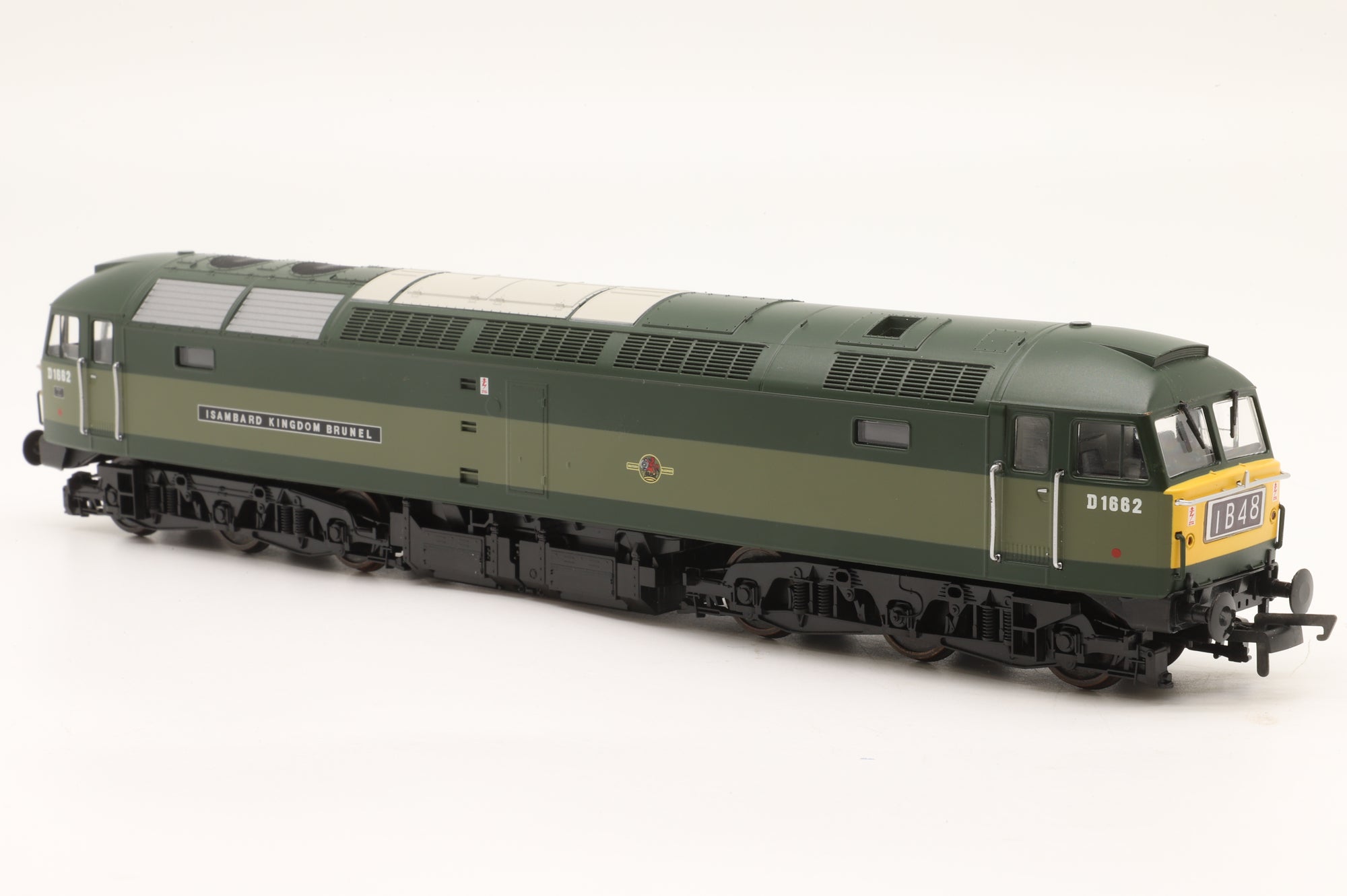 Heljan OO 4701 Class 47 Diesel 'D1662' 'Isambard Kingdom Brunel' BR 2 Tone Green DCC Sound