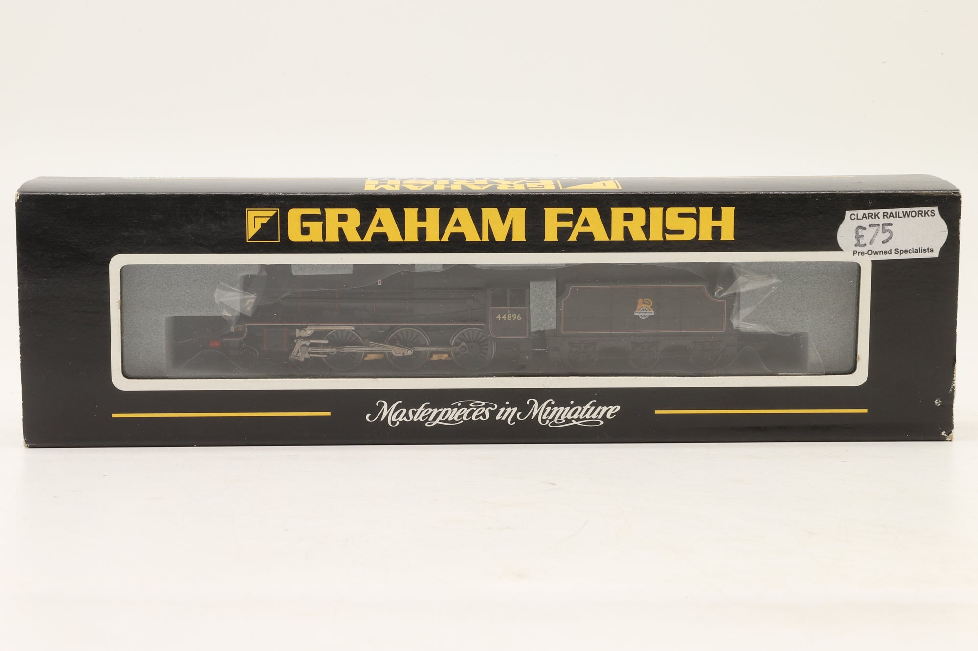 Graham Farish N 372-126 Black 5 '44896' Mixed Traffic Lined BR Black Early Emblem