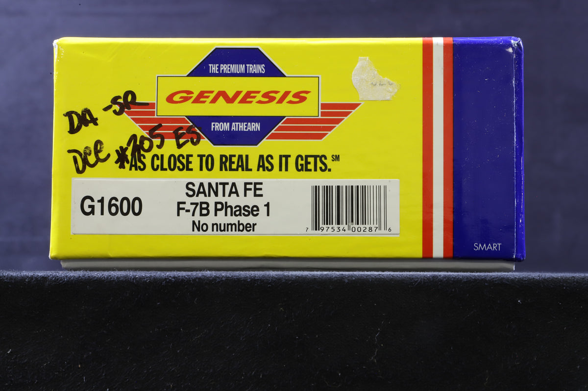 Genesis HO G1600 F-7B Phase 1 in Santa Fe Livery - No Number