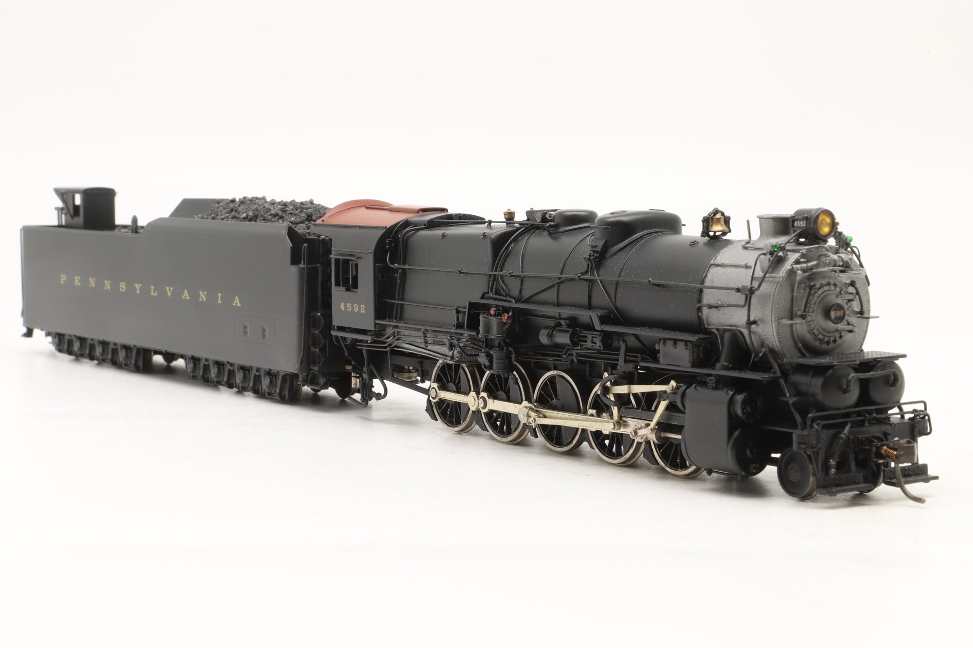 Key Import HO Brass 2-10-0 Decapod '4592' Steam Locomotive Custom Painted