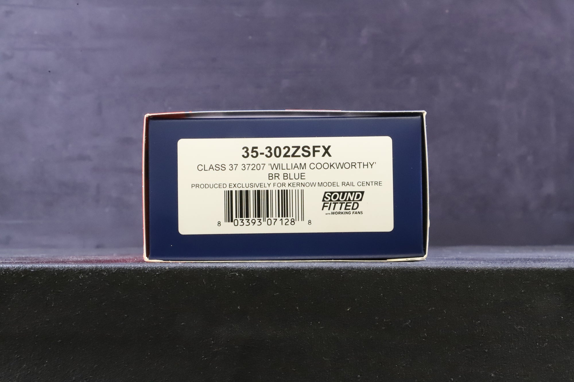 Bachmann OO 35-302ZSFX Class 37 37207 'William Cookworthy' in BR Blue w/ 'Cornish Railways' Decals - DCC Sound