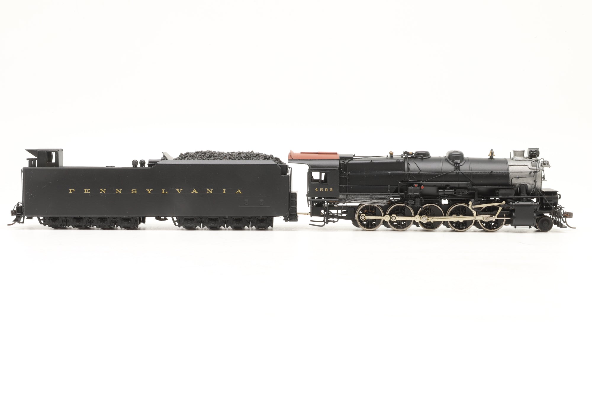 Key Import HO Brass 2-10-0 Decapod '4592' Steam Locomotive Custom Painted