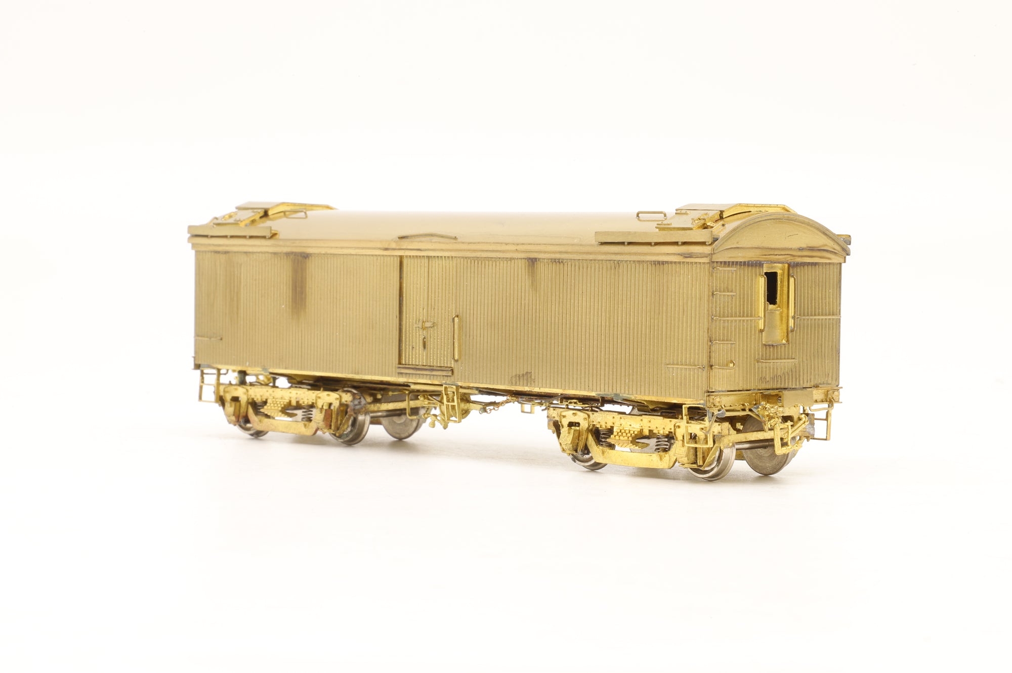 Rail Works Ltd HO Brass Lackawanna 42' Wood Milk Car w/ Hatches & End Doors – Unpainted