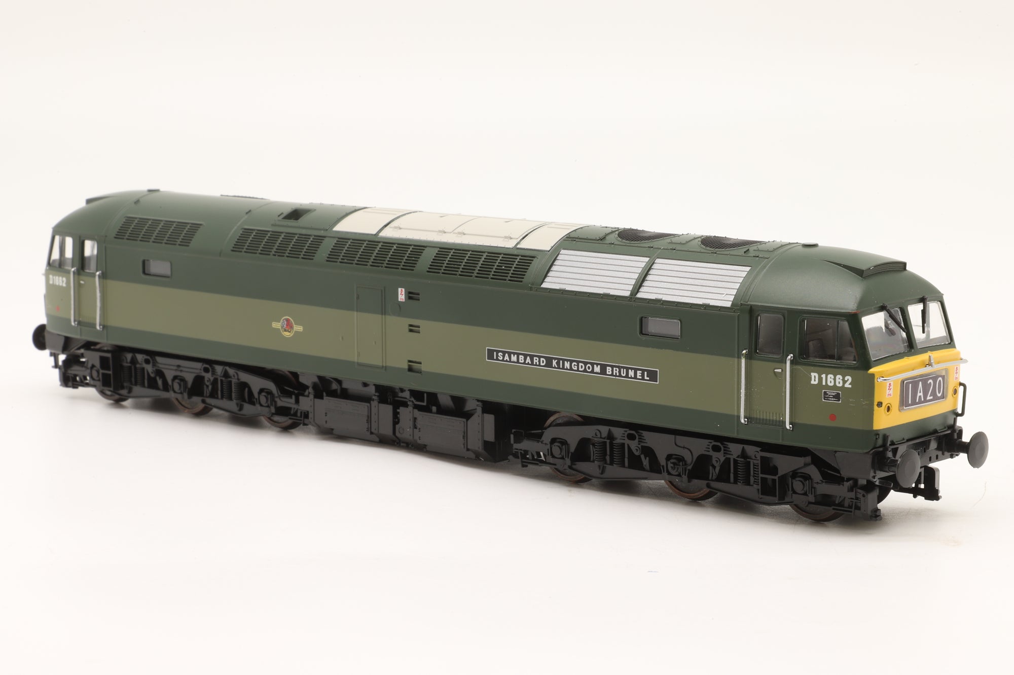 Heljan OO 4701 Class 47 Diesel 'D1662' 'Isambard Kingdom Brunel' BR 2 Tone Green DCC Sound