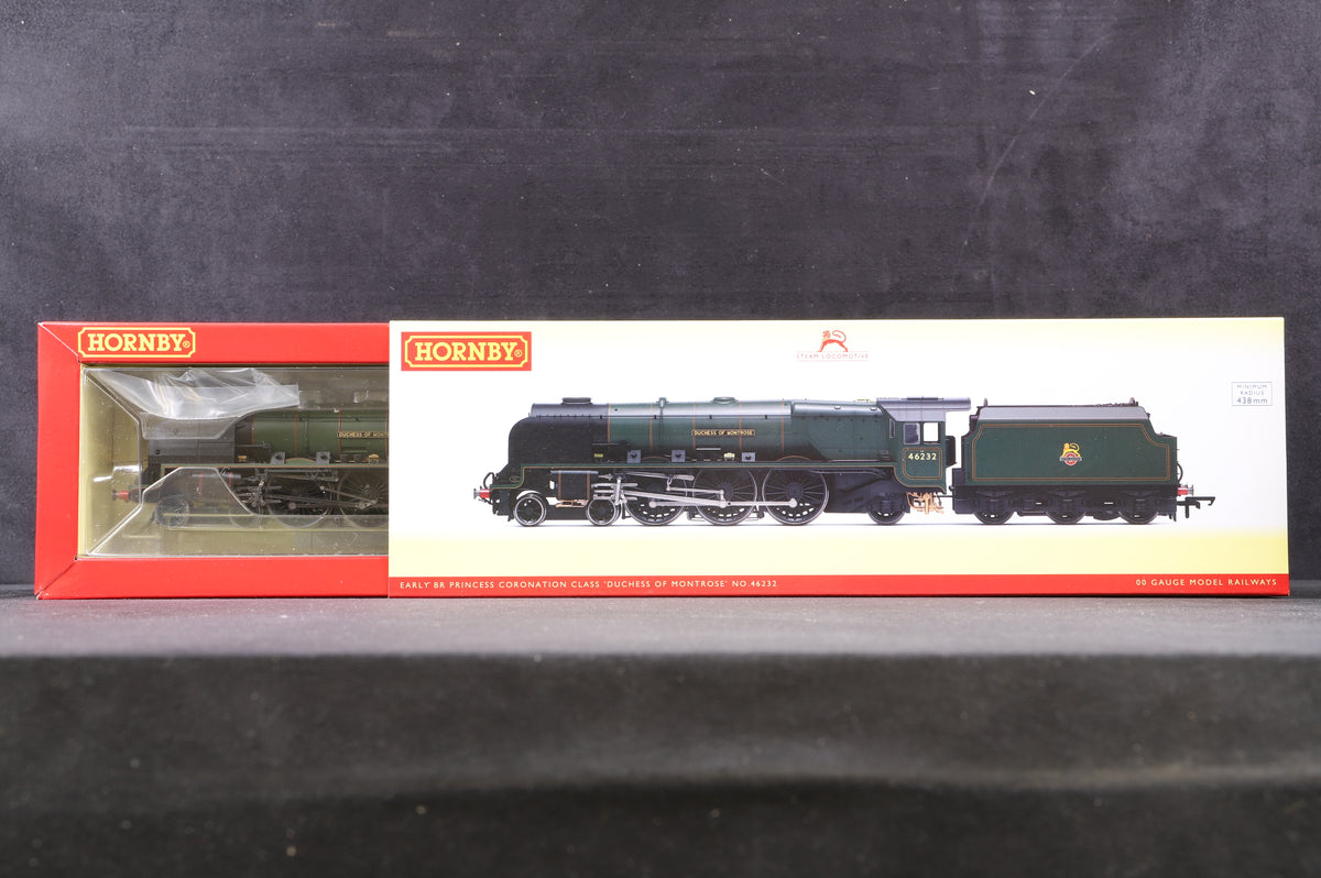 Hornby OO R3642 Princess Coronation Class &#39;Duchess of Montrose&#39; &#39;46232&#39; BR Green E/C