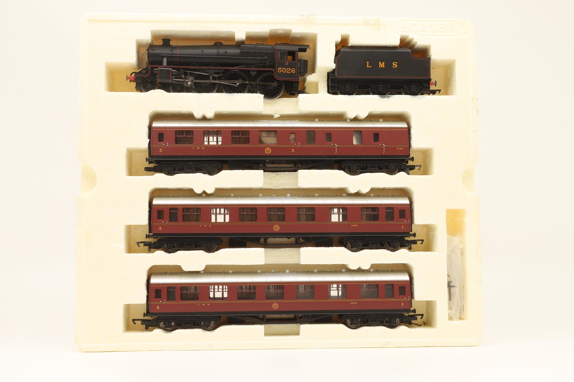 Hornby OO R2887M 'The Thames-Forth Express' Train Set Incl. Black 5 No.5026 & 3x Stanier Coaches