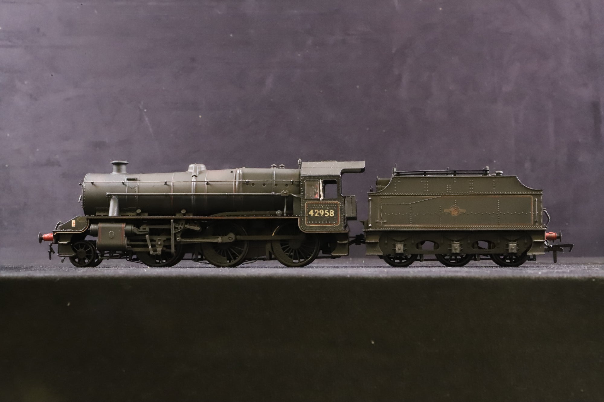 Bachmann OO Stanier Mogul '42958' BR Lined Black L/C Renumbered & Weathered