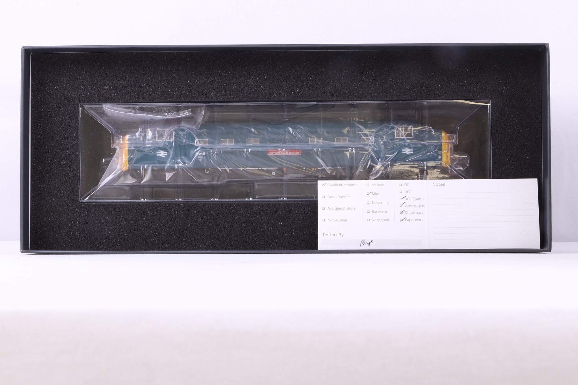 Accurascale OO ACC-2161-DCC Class 55 Deltic 55011 'The Royal Northumberland Fusiliers' in BR Blue - DCC Sound