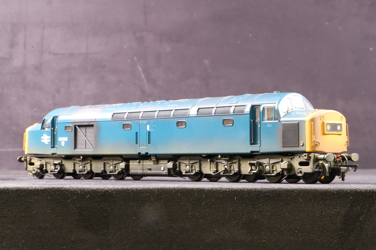 Bachmann OO 32-490SF Class 40 Diesel &#39;40063&#39; BR Blue Weathered DCC Sound