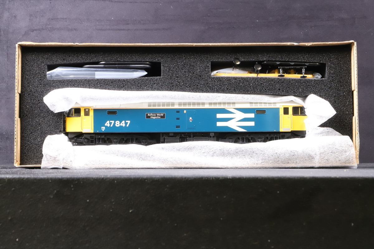 Heljan OO 4668 Class 47 Diesel &#39;47847&#39; BR Heritage Blue Large Logo