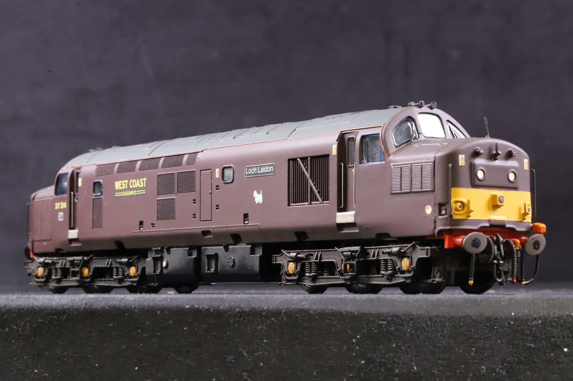 Bachmann OO Class 37 West Coast Railways 'Loch Laidon' '37214', DCC Fitted, Weathered