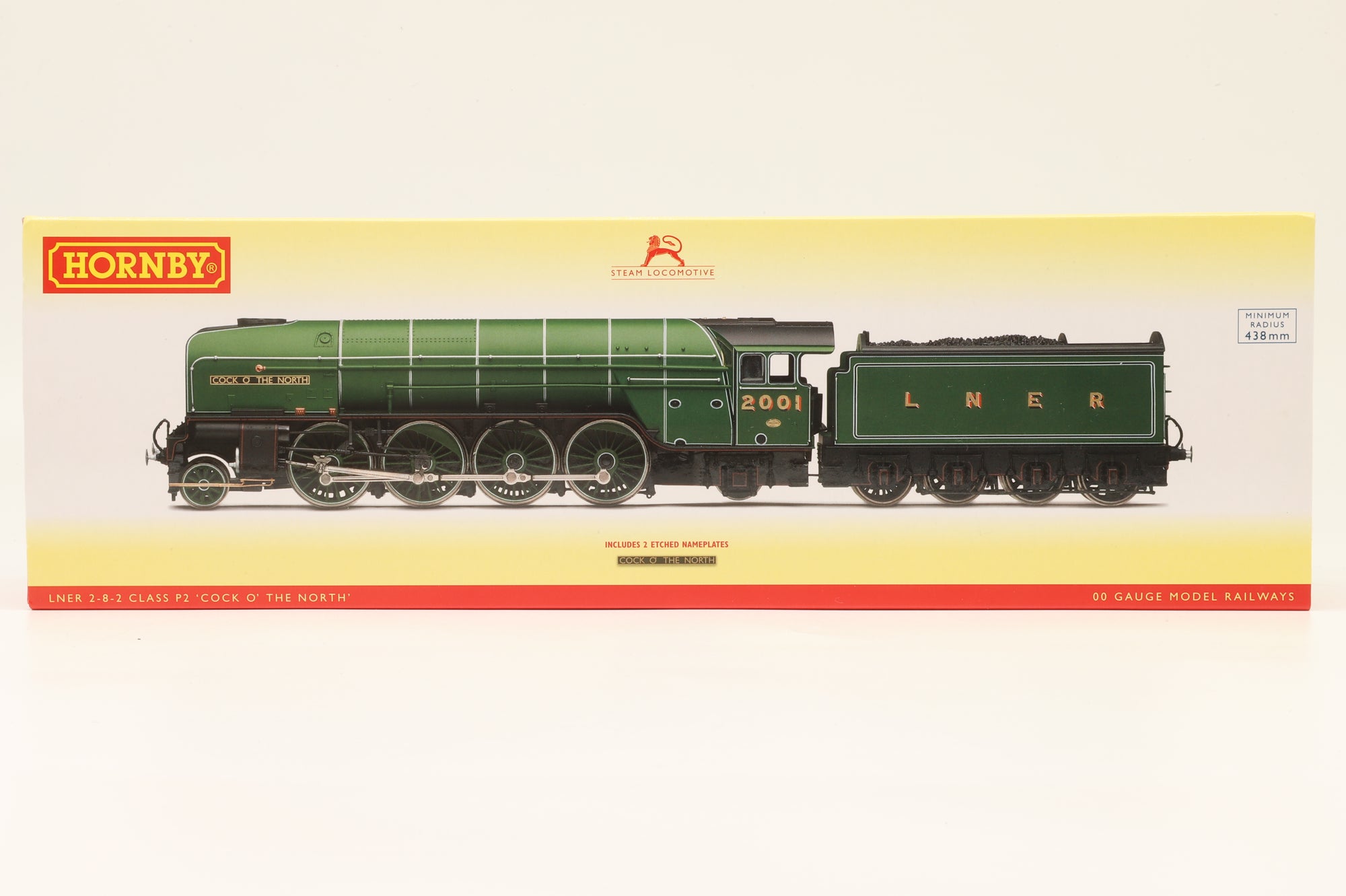 Hornby OO R3207 Class P2 '2001' 'Cock O' The North' LNER Apple Green