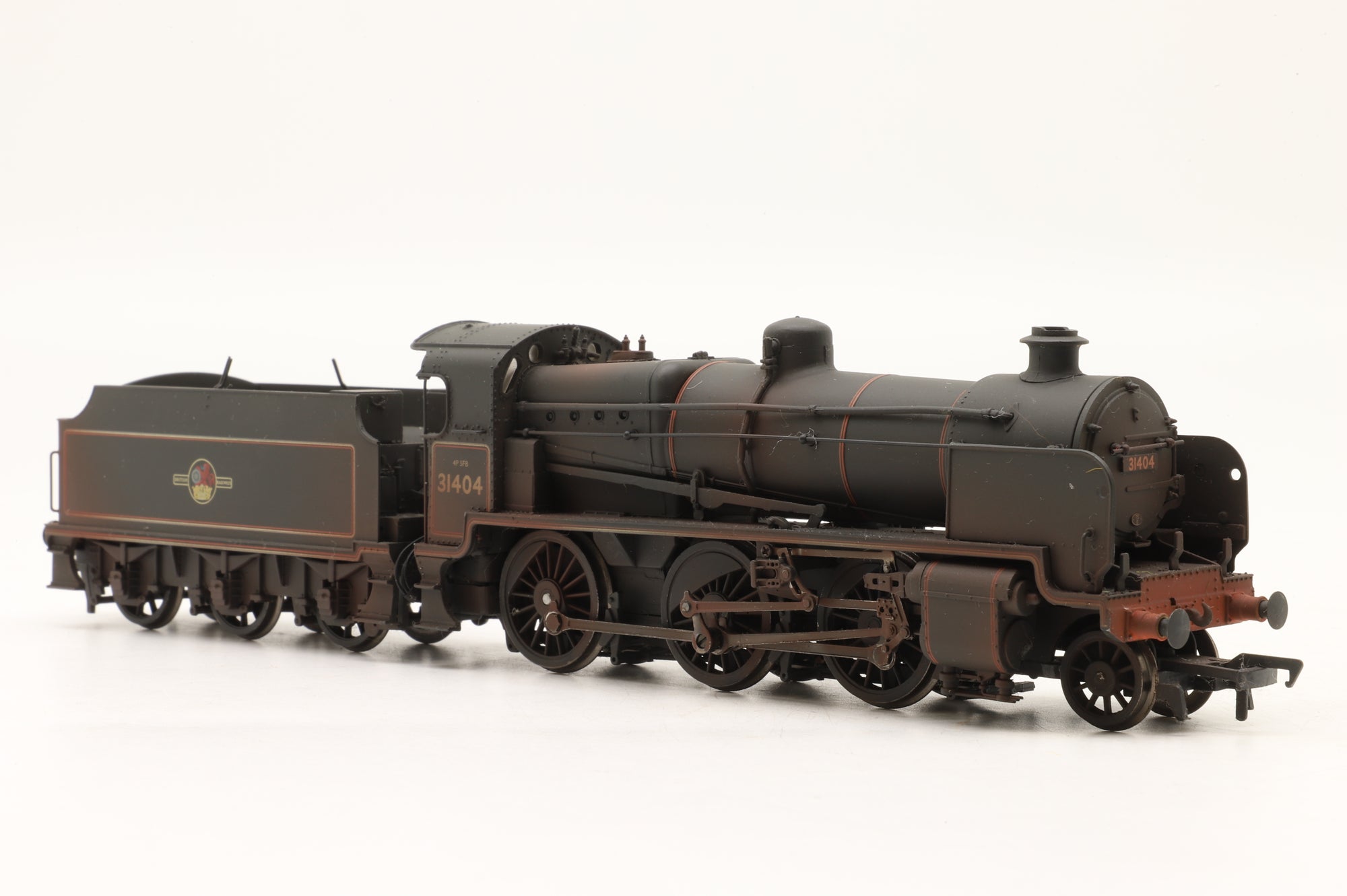Bachmann OO 32-1554A N Class '31404' BR Black L/C Weathered
