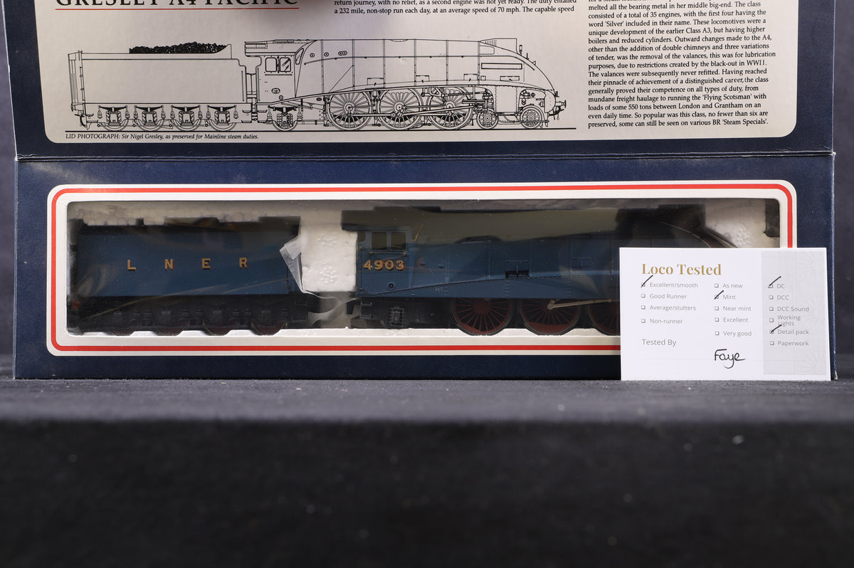 Bachmann OO 31-952 Class A4 4-6-2 4903 &quot;Peregrine&quot; in LNER garter blue