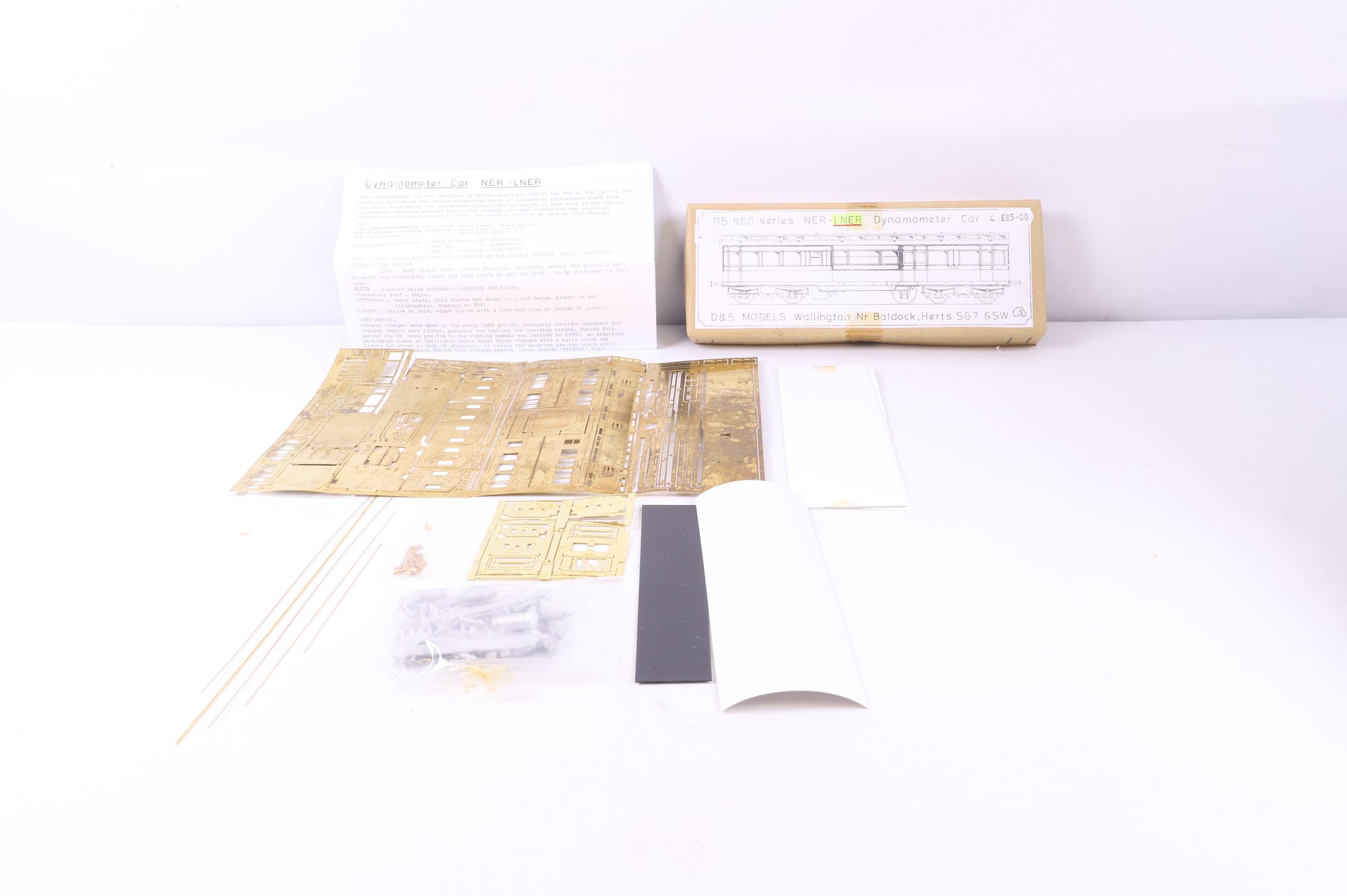 D&S Models OO DS800 NER/ LNER Dynamometer Car