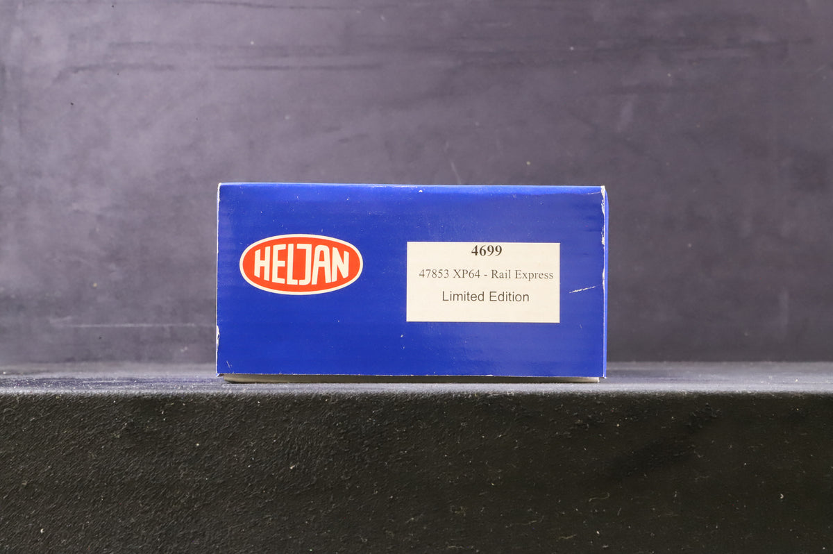 Heljan OO 4699 Class 47 47853/D1733 in XC64 BR Blue w/ Preservation Warning Symbols