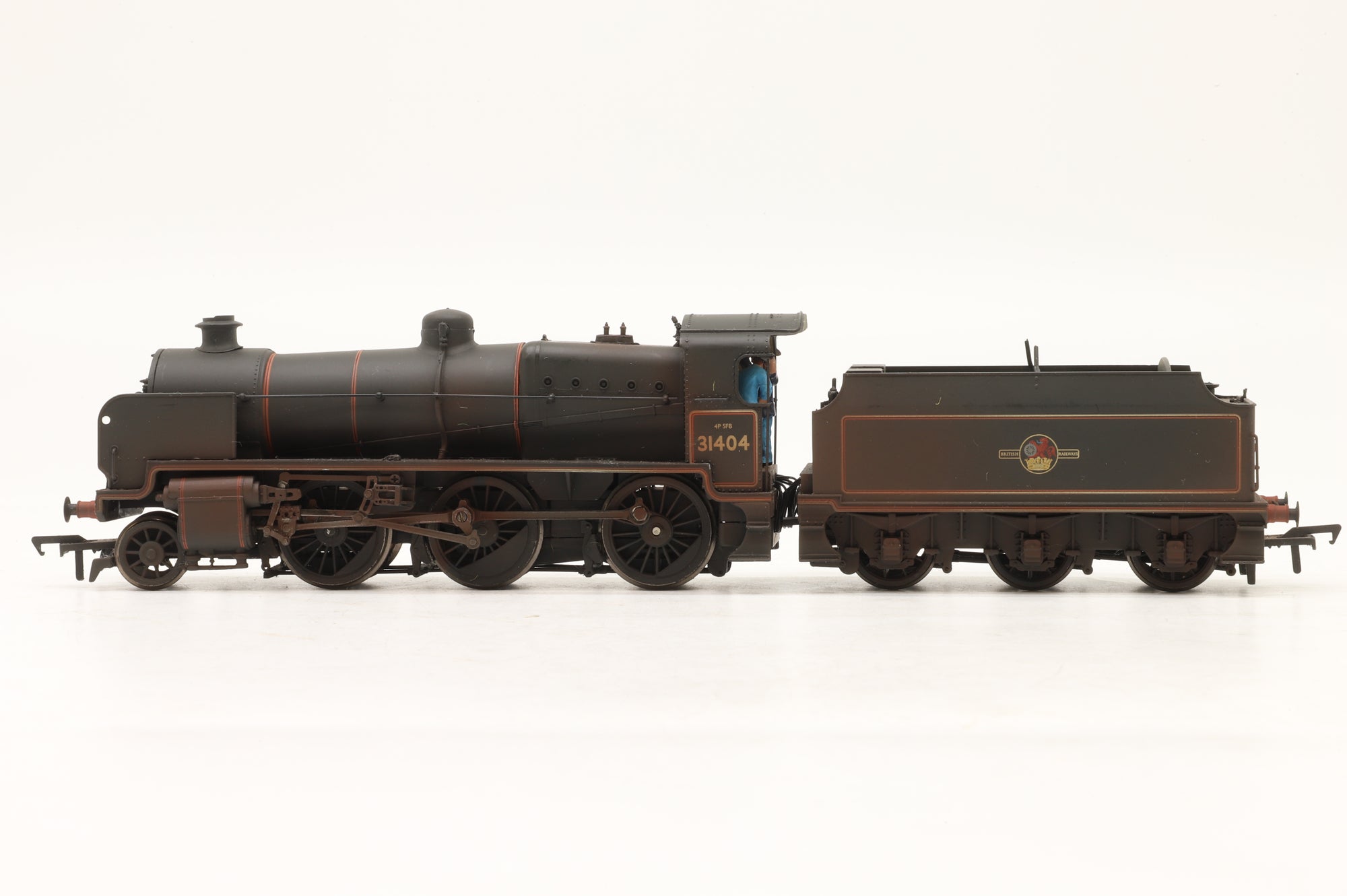 Bachmann OO 32-1554A N Class '31404' BR Black L/C Weathered