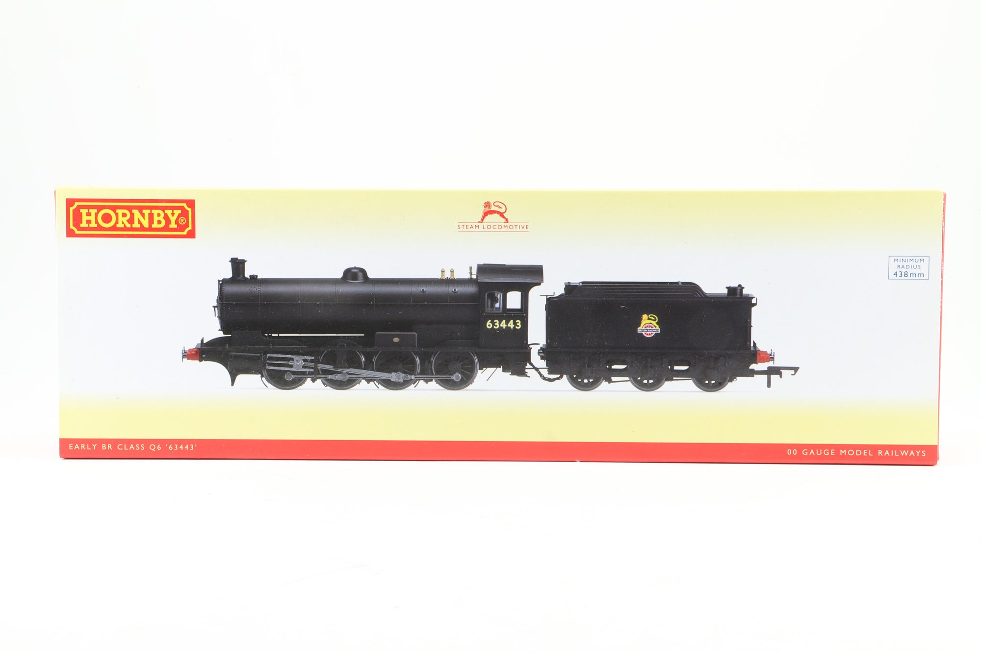 Hornby OO R3425 Class Q6 63443 in BR Black w/ Early Crests