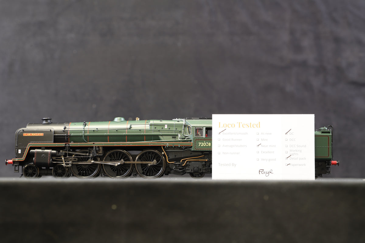 Hornby OO R2847 BR Late Standard Class 6MT &#39;72008&#39; &#39;Clan Macleod&#39; BR Lined Green L/C