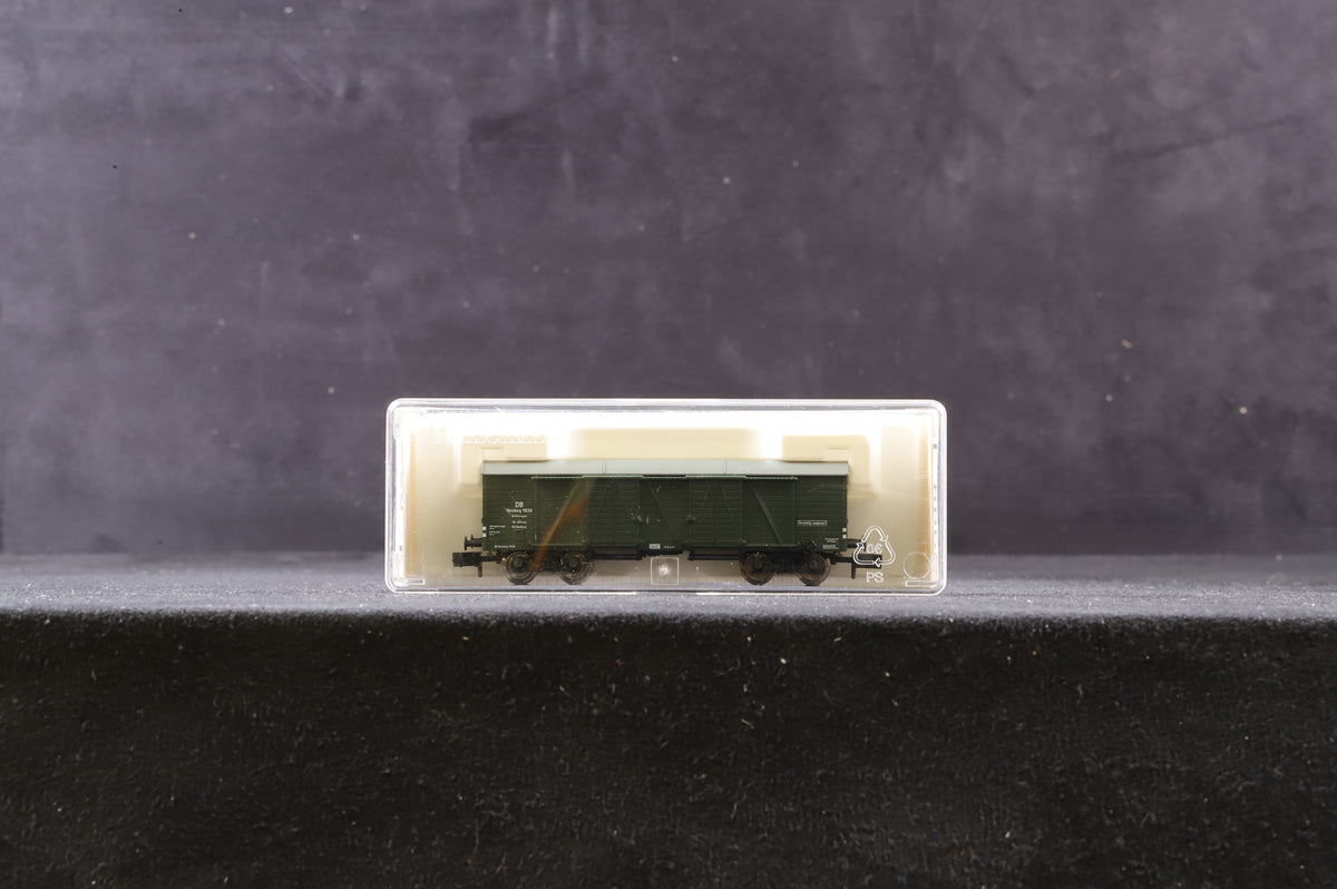 Fleischmann N 8390 Rake Of 5 DB Green Box Vans