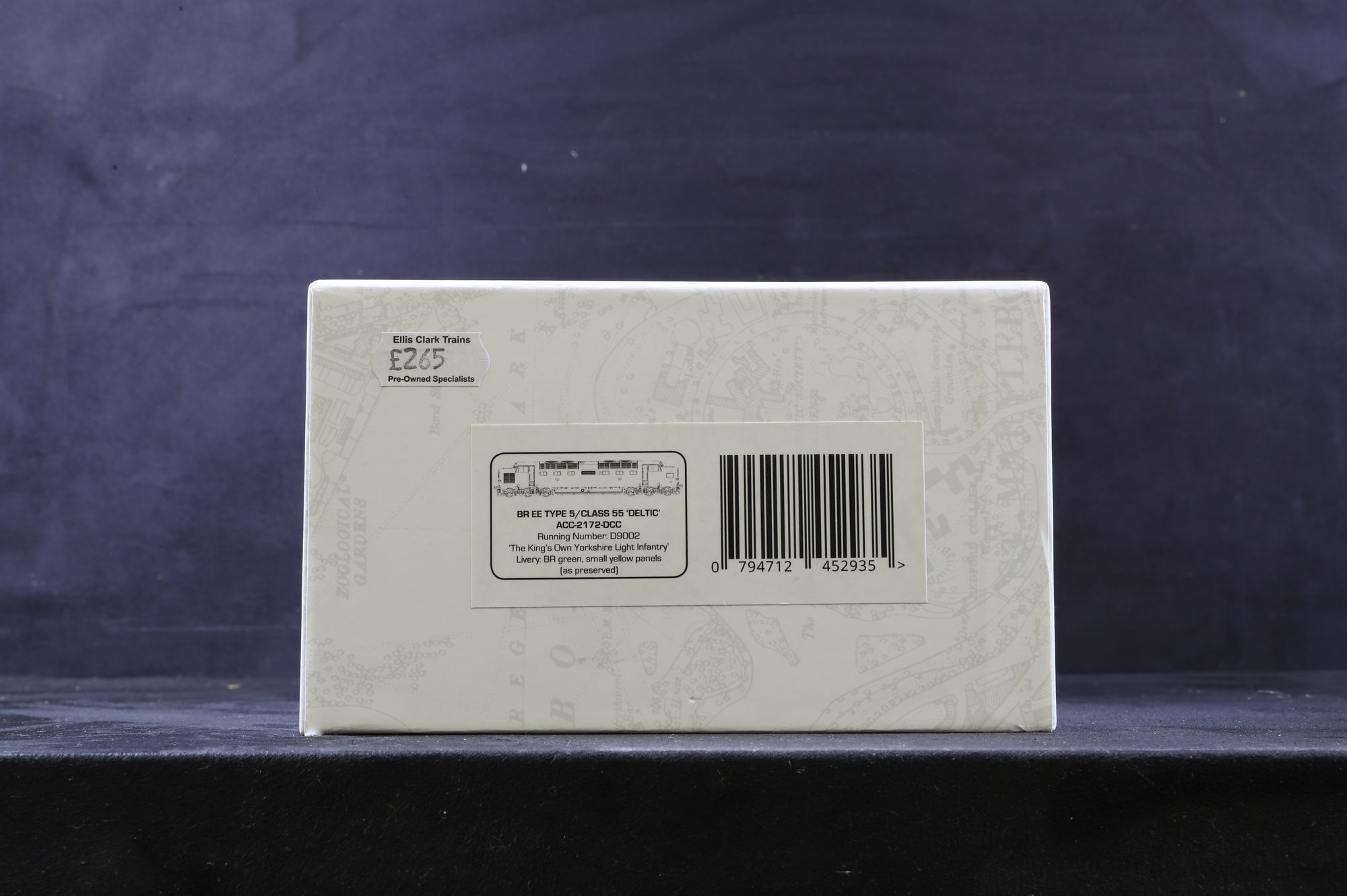 Accurascale OO ACC-2172-DCC BR EE Type 5/Class 55 'D9002' 'The Kings Own Light Infantry' BR Green Small Yellow Panels (As Preserved)