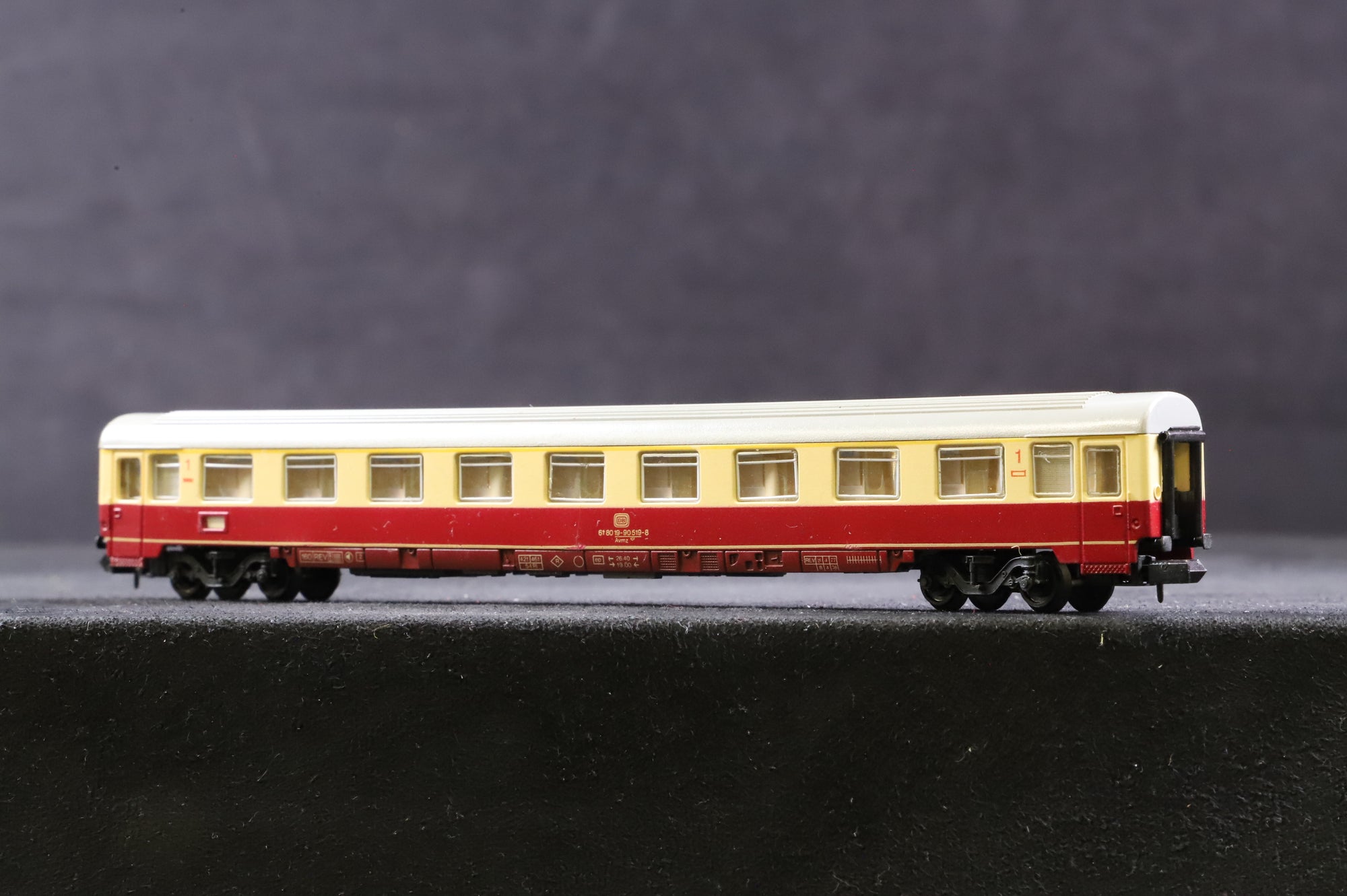 Arnold N Rake Of 2 DB Crimson & Cream Coaches Inc. 3770 & 3771