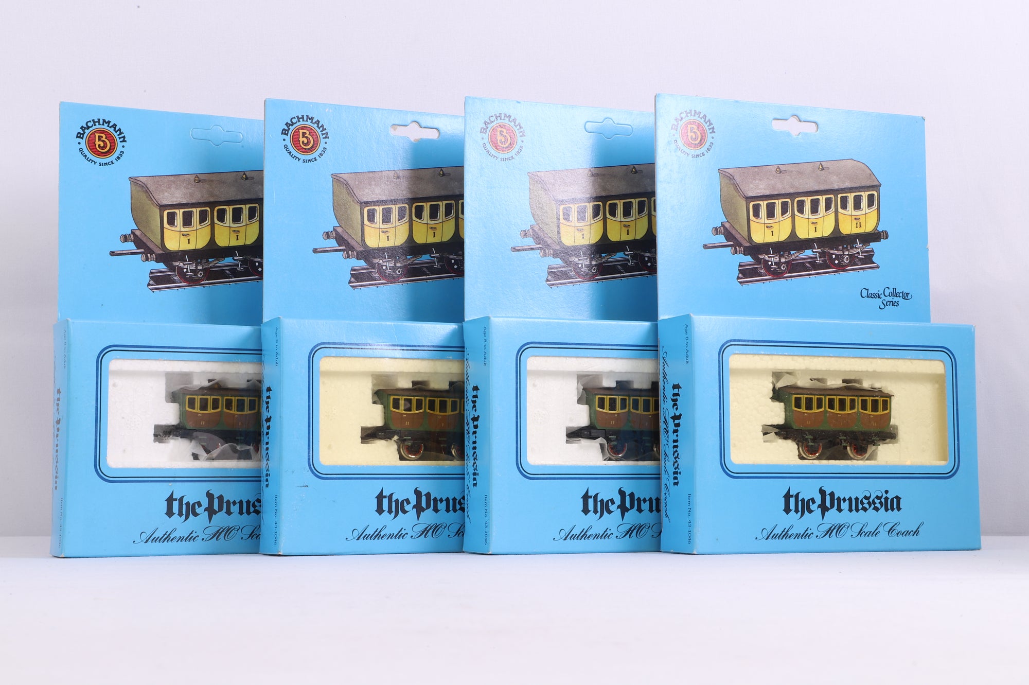 Bachmann HO 43-1046 Rake Of 4 The Prussia Coaches