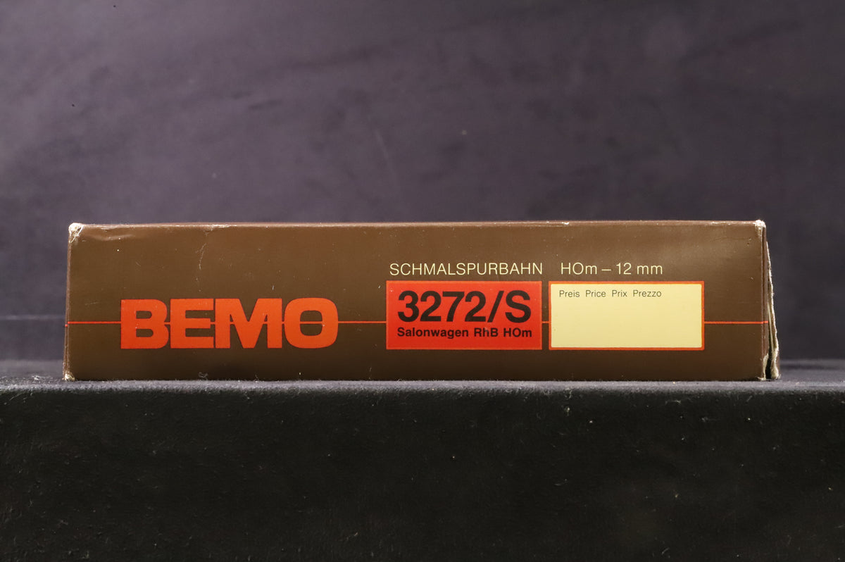 Bemo HOm 3272/S Set of 4  Red &amp; Cream RhB Pullman Passenger Cars