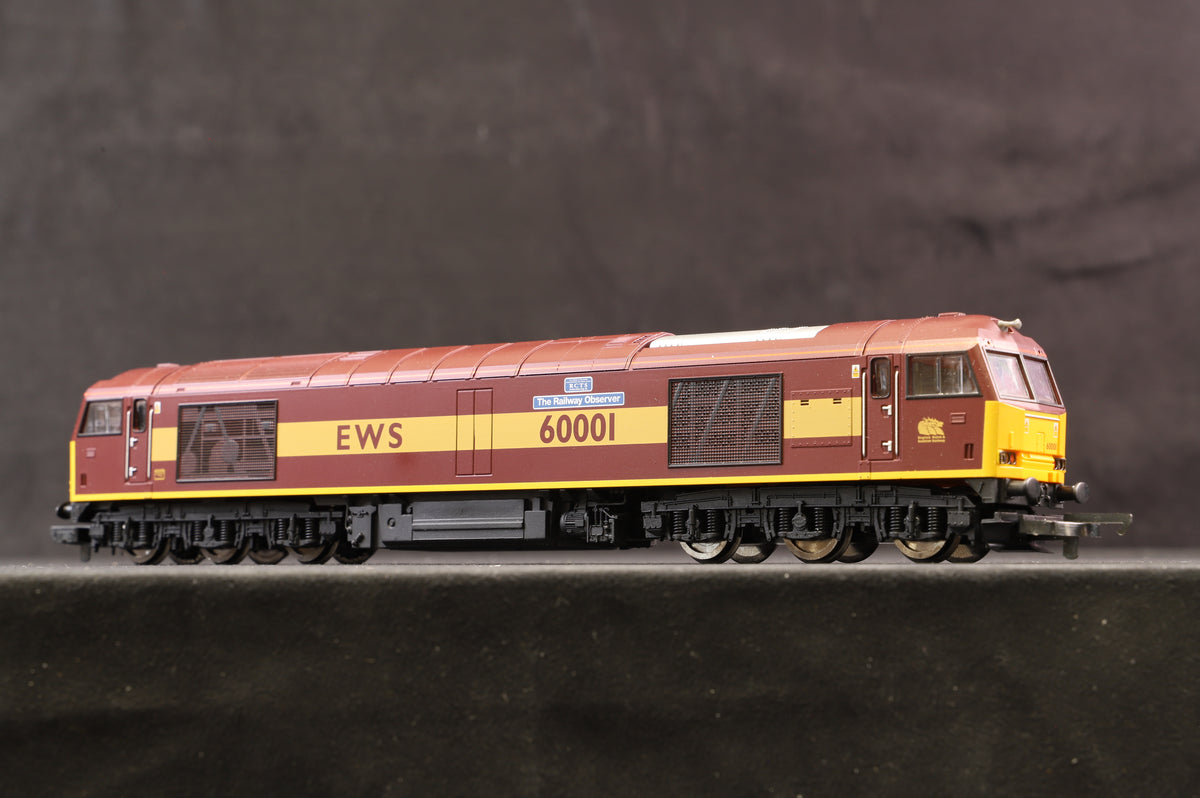 Lima OO L204957 Class 60 &#39;60001&#39; &#39;The Railway Observer&#39; EWS Livery