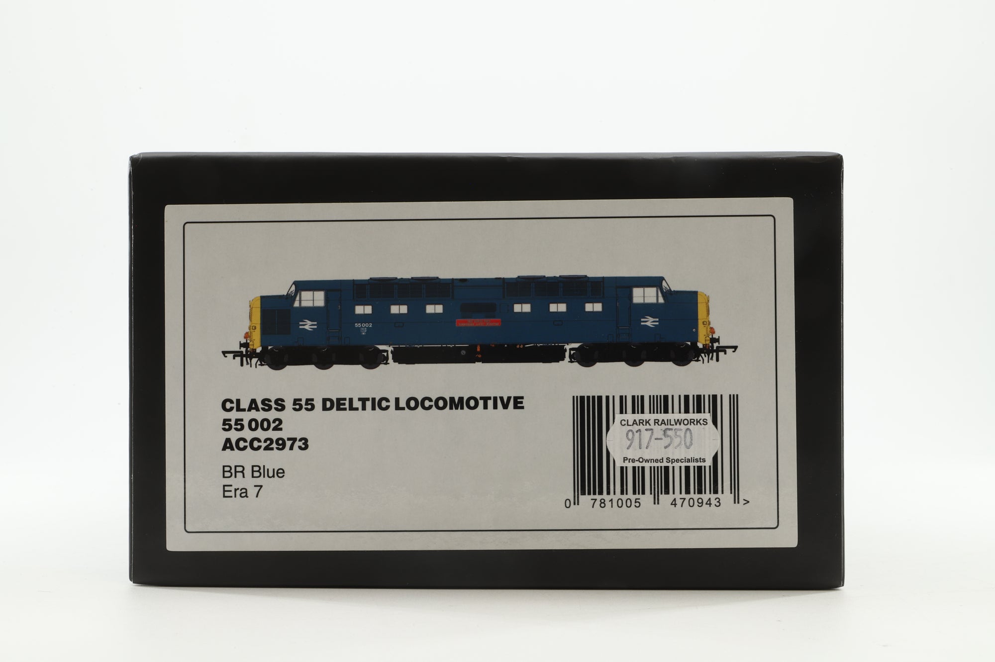 Accurascale/Locomotion Models OO ACC2973 Class 55 Deltic 55002 in BR Blue