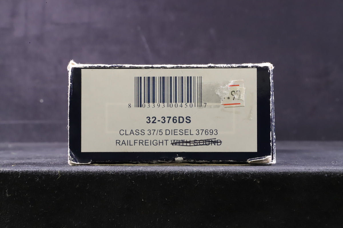 Bachmann OO 32-376DS Class 3737693 in BR Railfreight Grey w/ Large Logo - Weathered